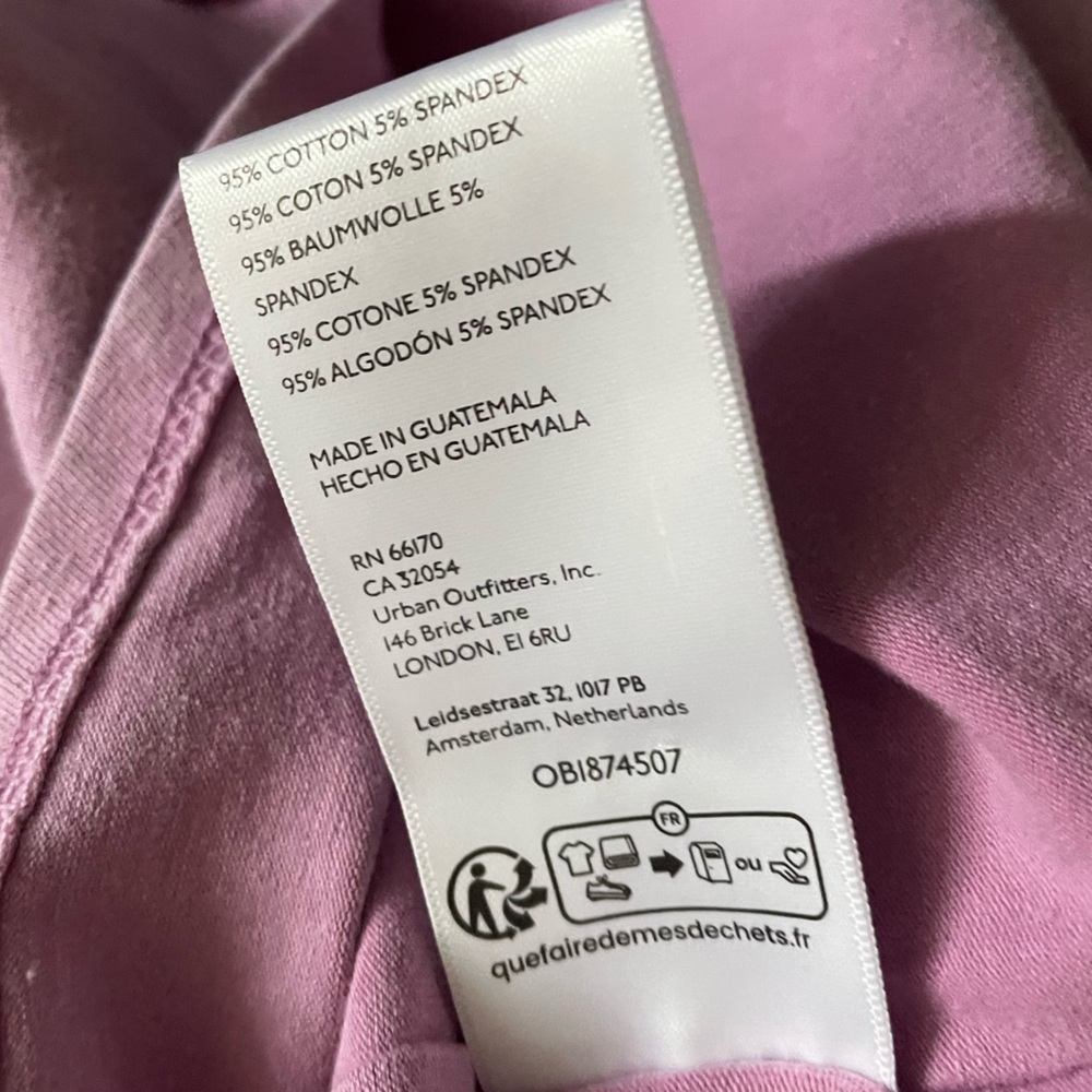 We The Free Chloe Inside out Long Sleeve Purple Tee NWOT - Picture 3 of 6